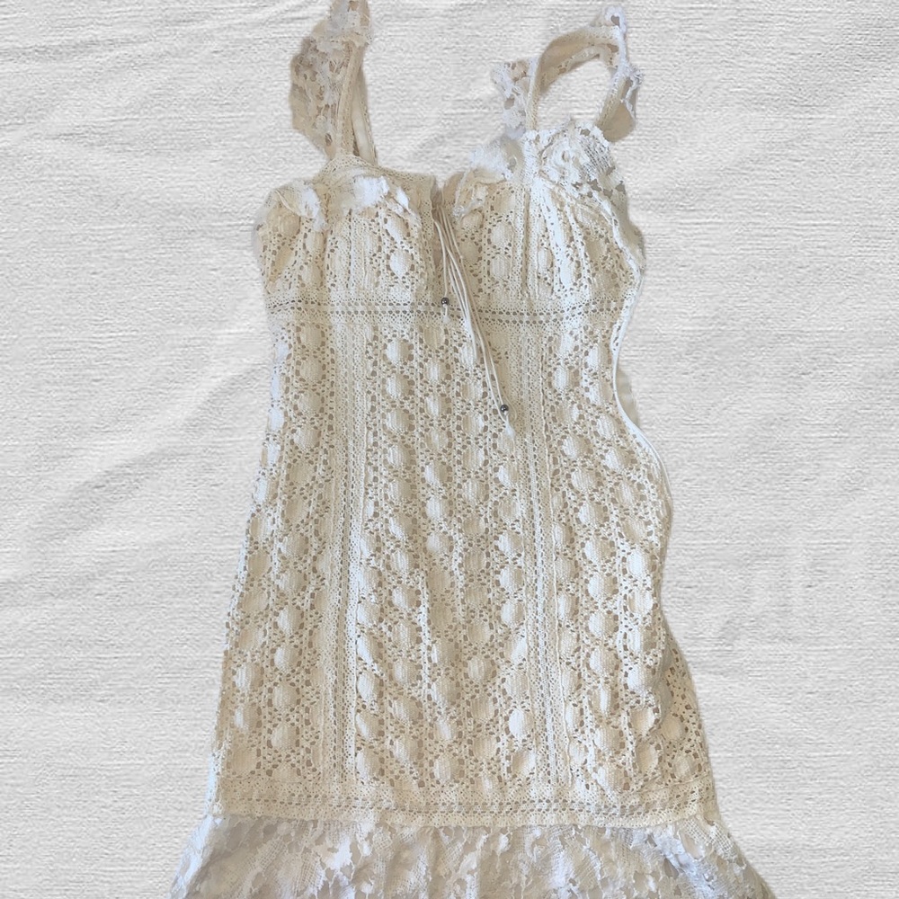 Free People White Lace Dress